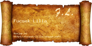 Fucsek Lilla névjegykártya